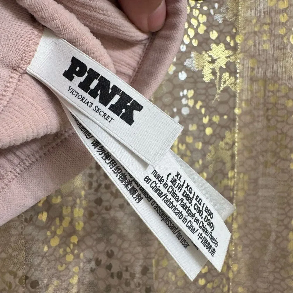 PINK The Wave Soft Seamless Unlined Sports Bra Light Pink XL - Picture 6 of 9